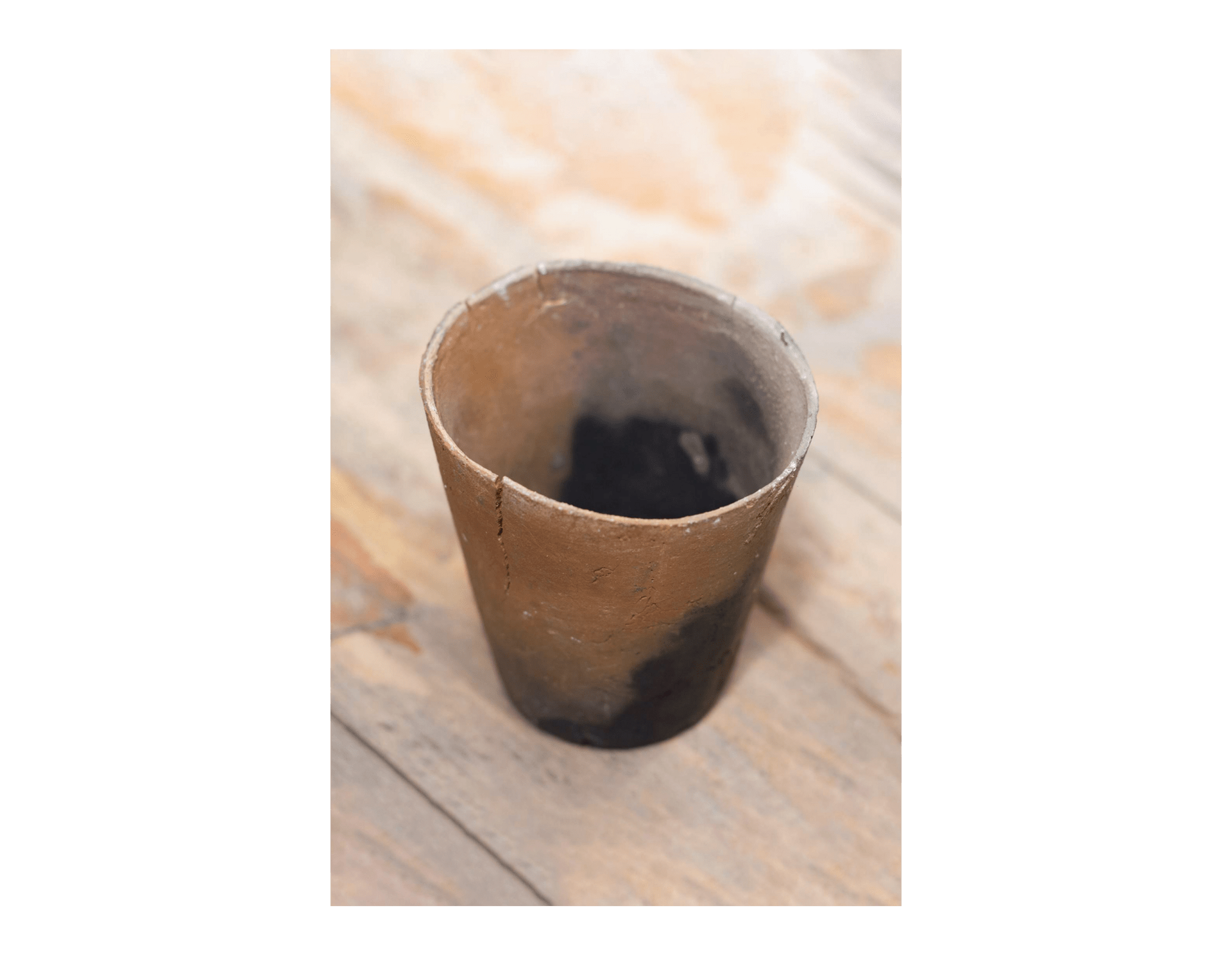 Pit fired cup