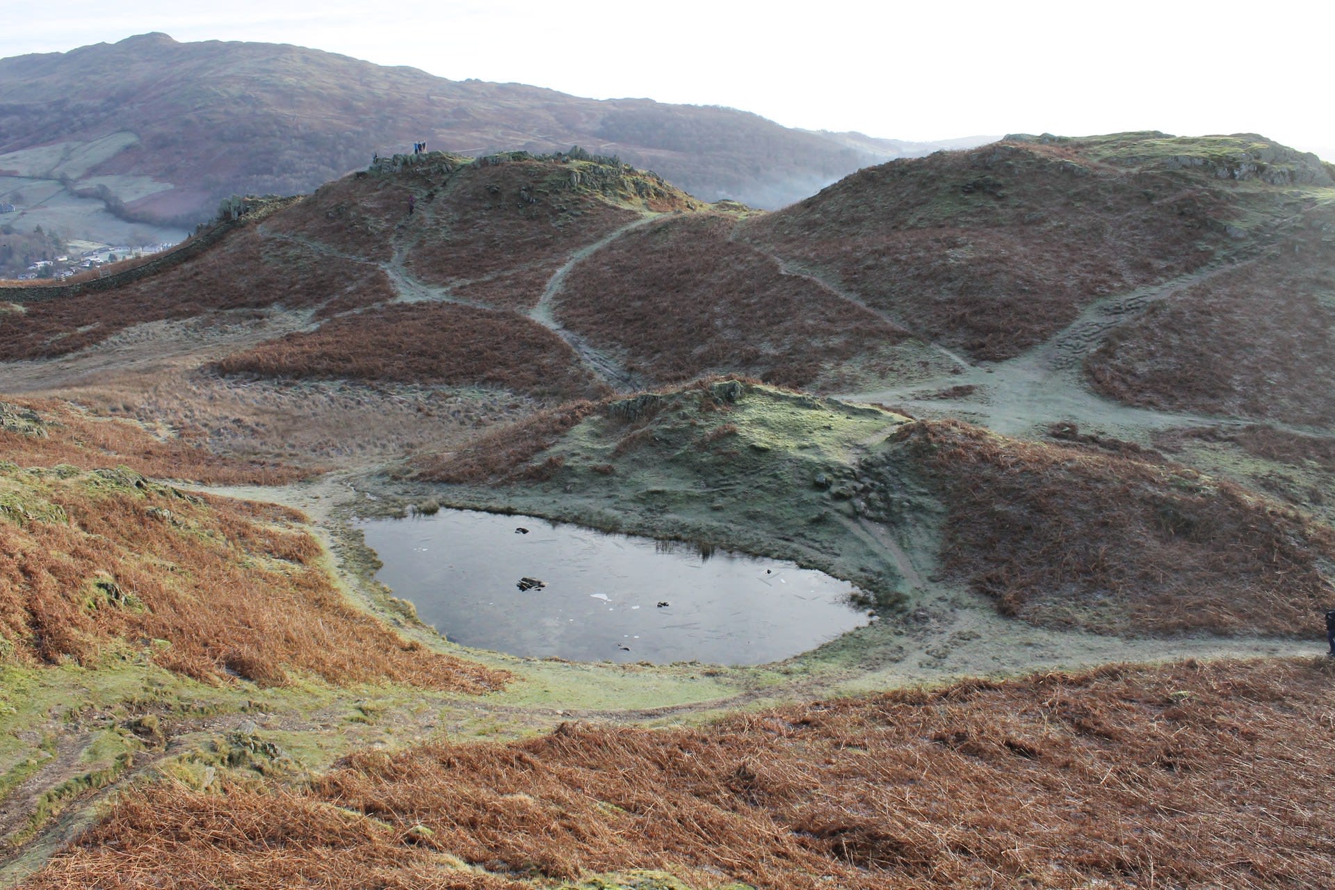 The landscape of the site has been shaped by walking.