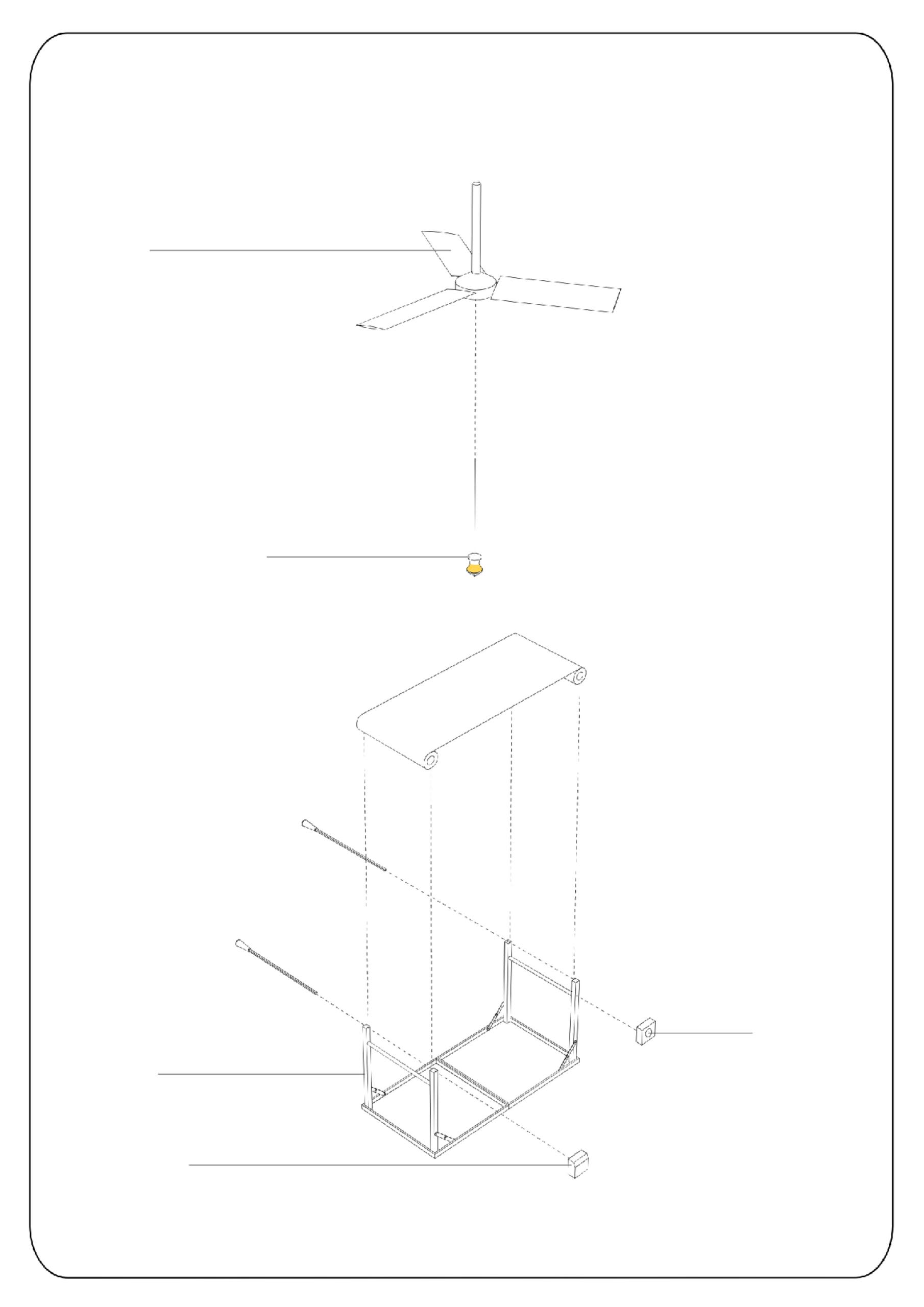 Rosary Dispenser: Covid 19 Edition Assemblage Diagram