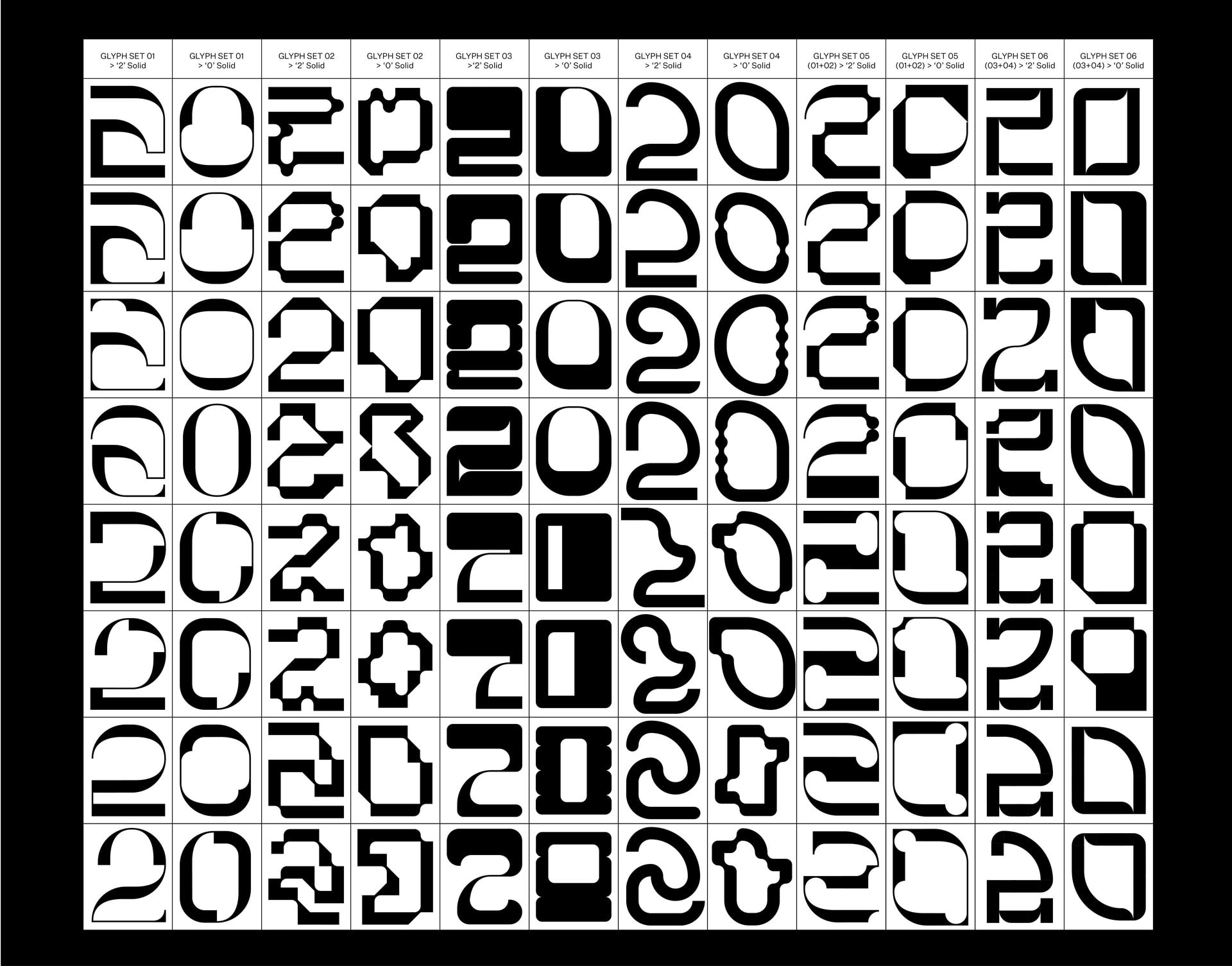 Refined Glyph Set