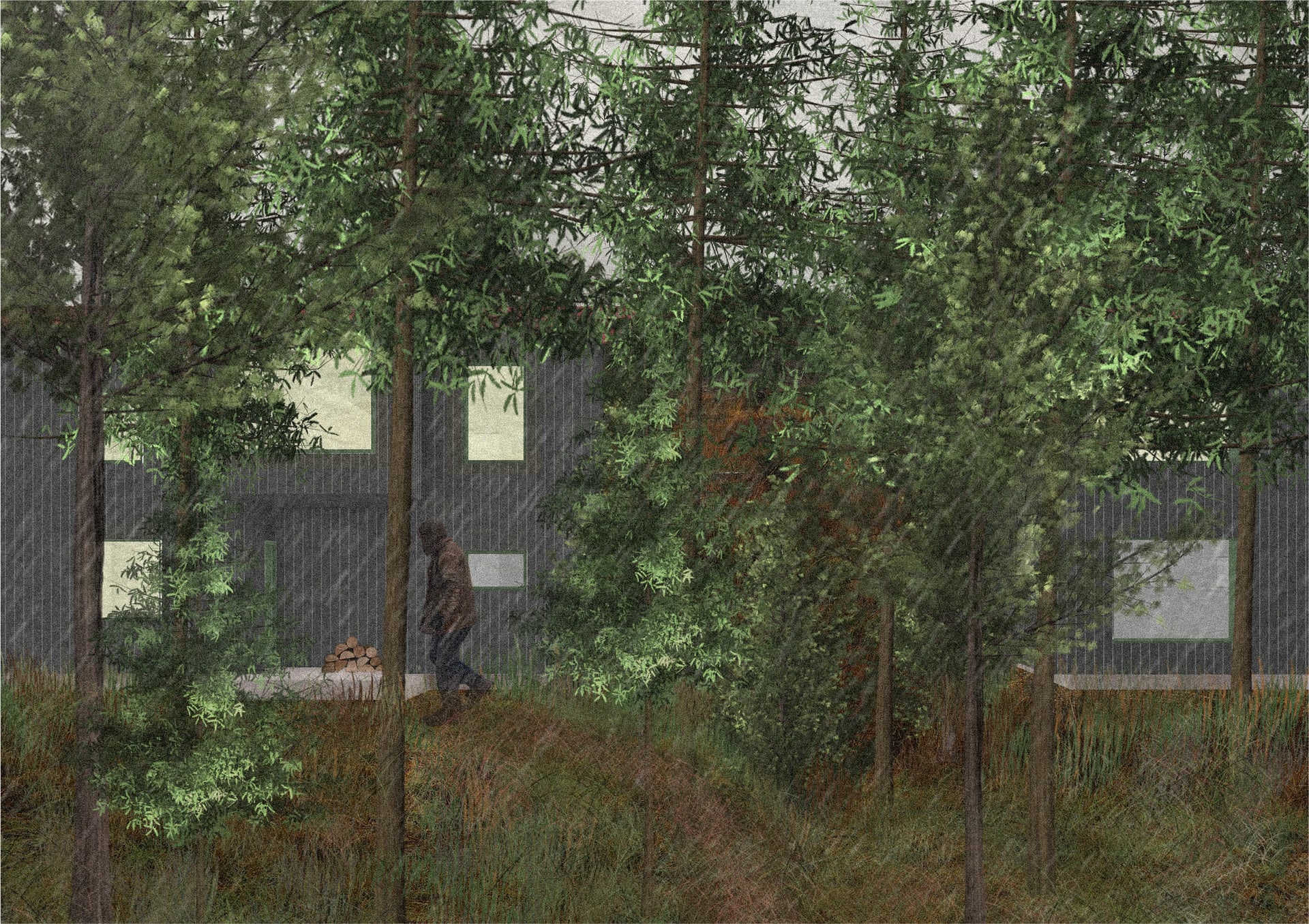 House Elevation Forest Side