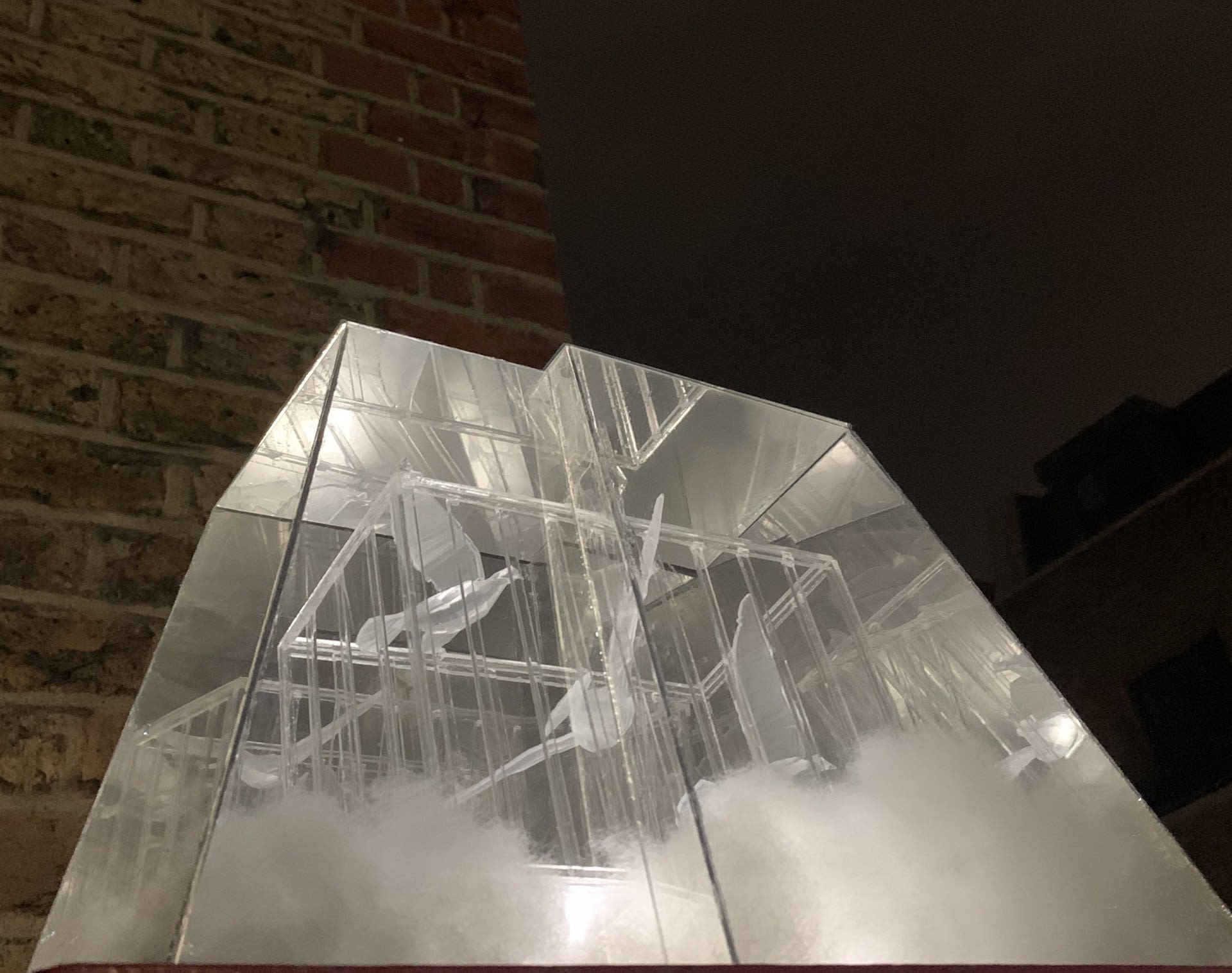 The installation with light at night  (1:15)