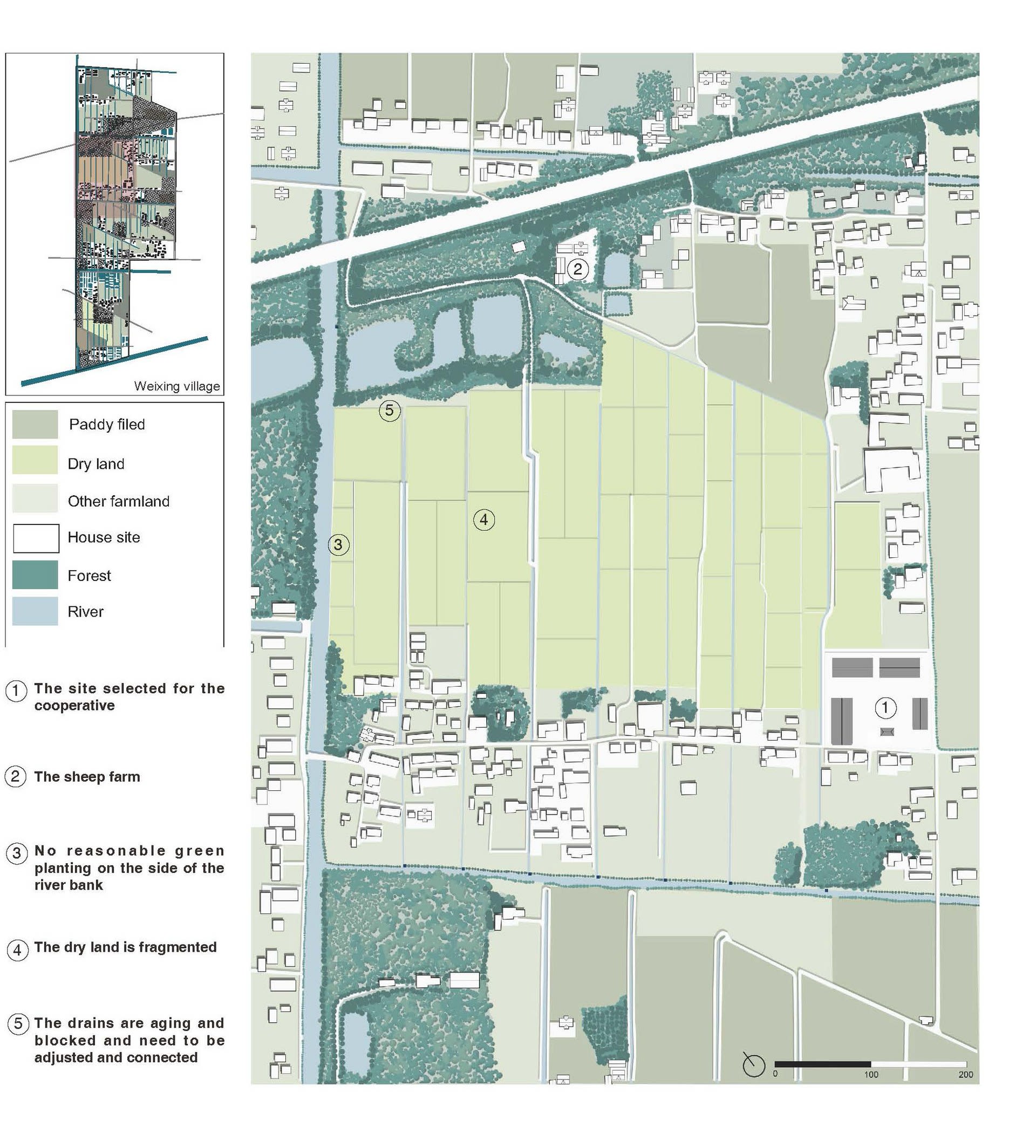 The site situation before design