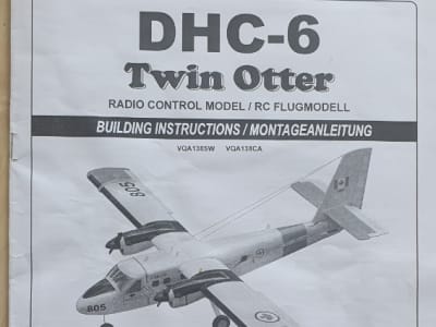 Twin Otter Doppelmotoren 1.8m Holzkonstruktion Flugfertig