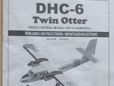 Twin Otter Doppelmotoren 1.8m Holzkonstruktion Flugfertig