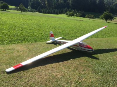 Segelflugzeug K8-B mit FES-Antrieb