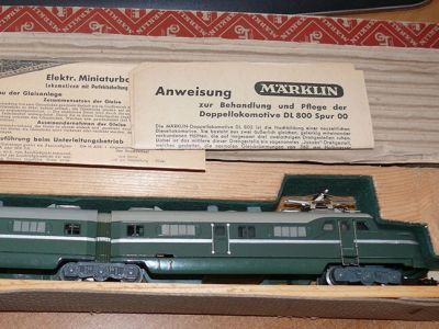 Marklin DL 800.2 , Doppellokomotive von 1951 ,sehr guter Zustand, Anl. Ovp