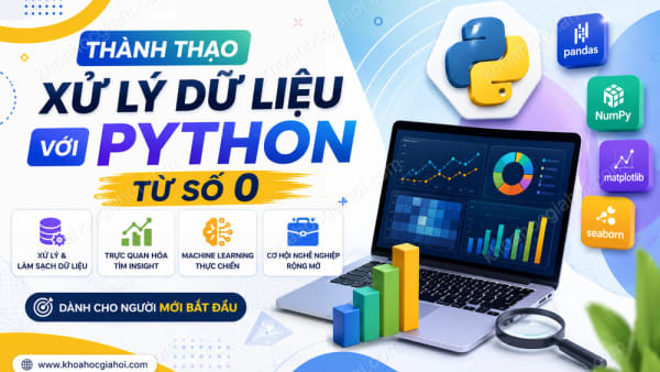 Khóa Học Thành Thạo Xử Lý Dữ Liệu Với Python Từ Số 0