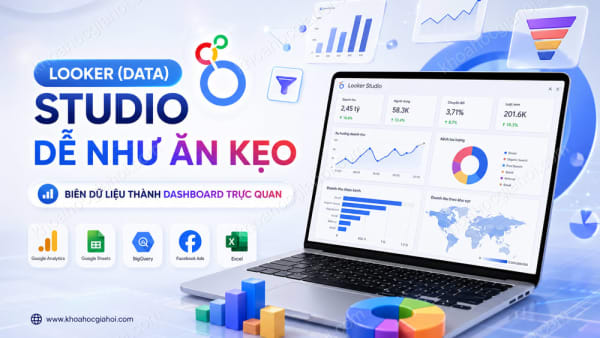 Khóa Học Looker (Data) Studio Dễ Như Ăn Kẹo