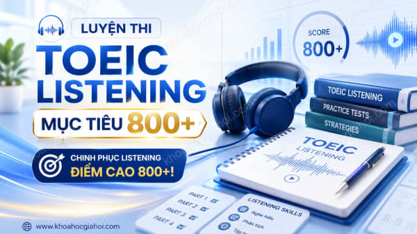 Khóa Học Luyện Thi Toeic Listening Mục Tiêu 800+