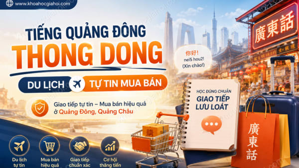 Khoá Học Tiếng Quảng Đông Thong Dong Du Lịch, Tự Tin Mua Bán