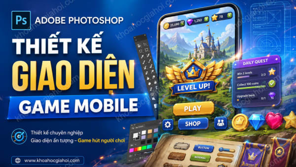 Khóa Học Adobe Photoshop: Thiết Kế Giao Diện Game Mobile