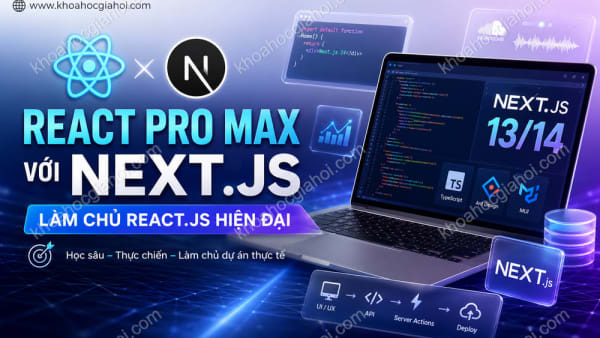 Khóa Học React Pro Max Với Next.js - Làm Chủ Toàn Diện React.js Hiện Đại Cùng Hỏi Dân IT