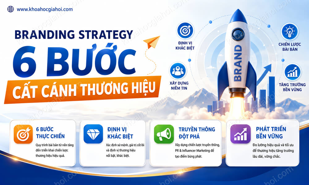 Khóa Học Branding Strategy – 6 Bước Cất Cánh Thương Hiệu