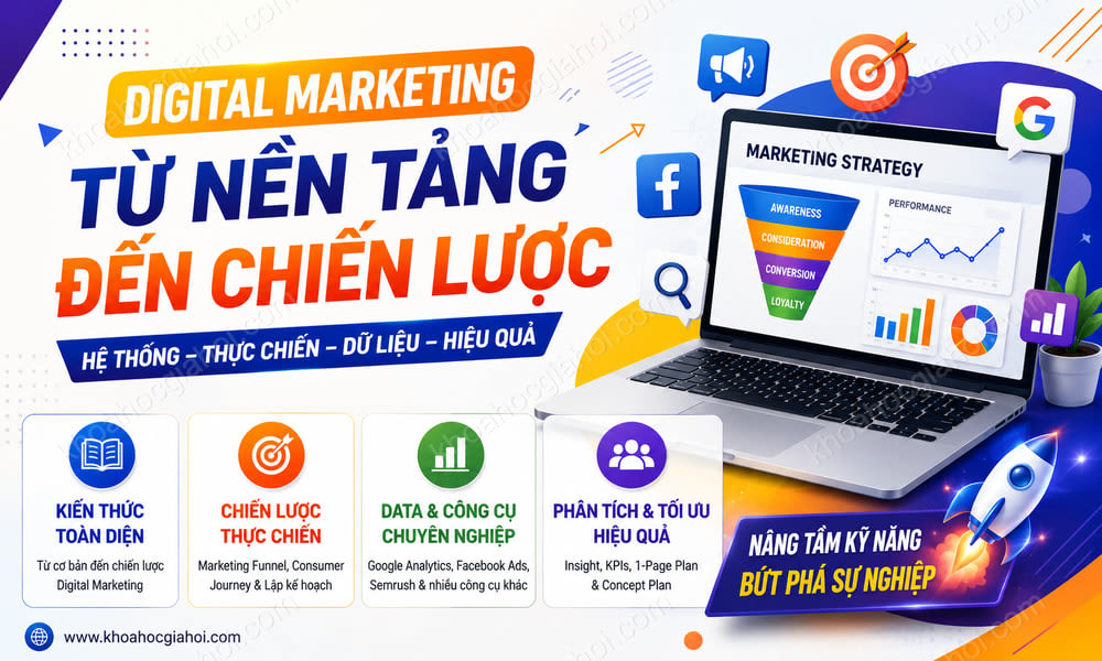 Khóa Học Digital Marketing: Từ Nền Tảng Đến Chiến Lược