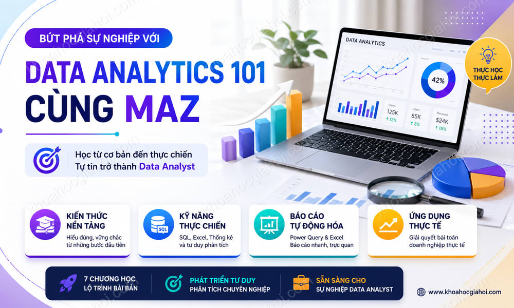 Khóa Học Data Analytics 101 Cùng Maz Học Data