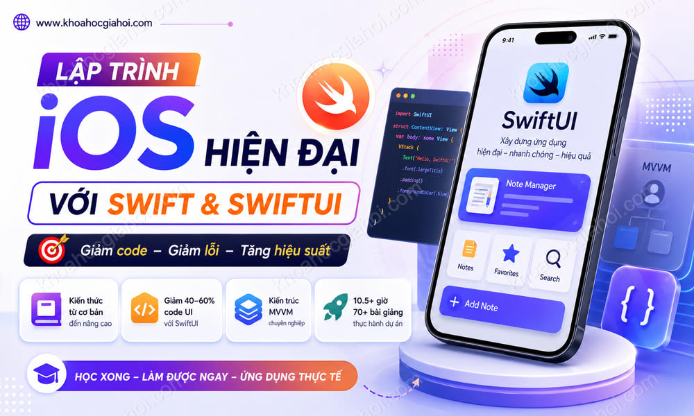 Khóa Học Lập Trình IOS Hiện Đại Với Swift Và SwiftUI