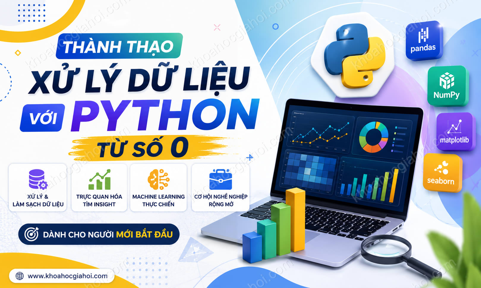 Khóa Học Thành Thạo Xử Lý Dữ Liệu Với Python Từ Số 0
