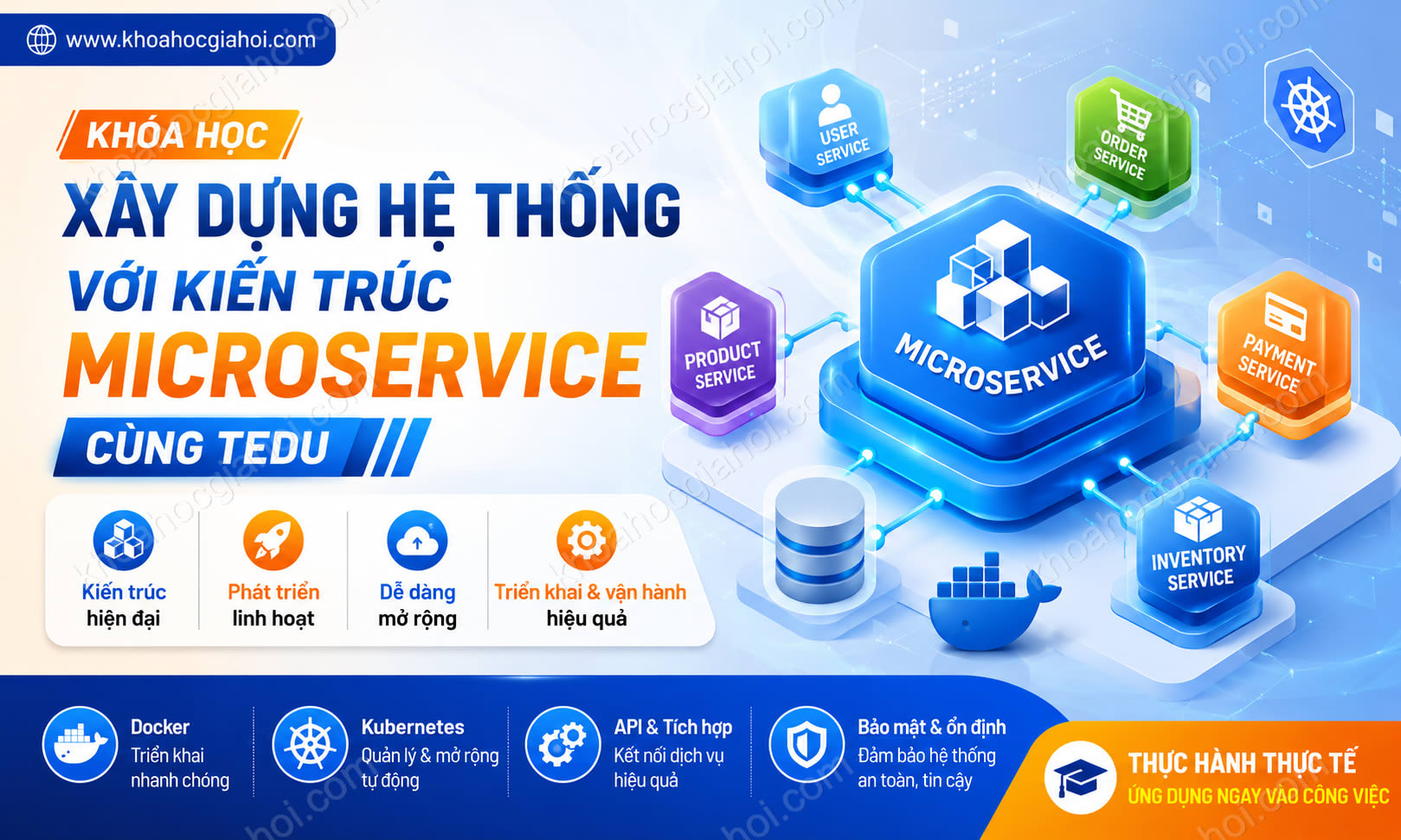 Khoá Học Xây Dựng Hệ Thống Với Kiến Trúc Microservice Cùng Tedu