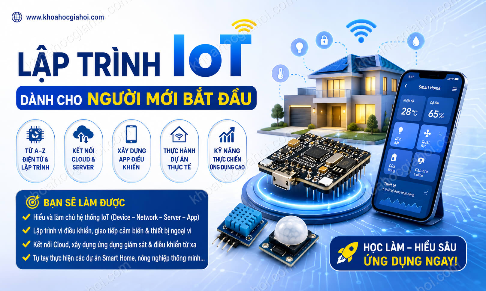 Khoá Học Lập Trình Iot Dành Cho Người Mới Bắt Đầu