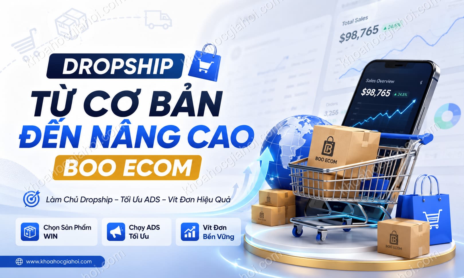 Khóa Học Dropship Từ Cơ Bản Đến Nâng Cao Boo Ecom