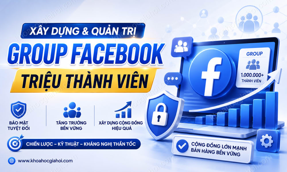 Khóa Học Xây Dựng Và Quản Trị Group Facebook Triệu Thành Viên
