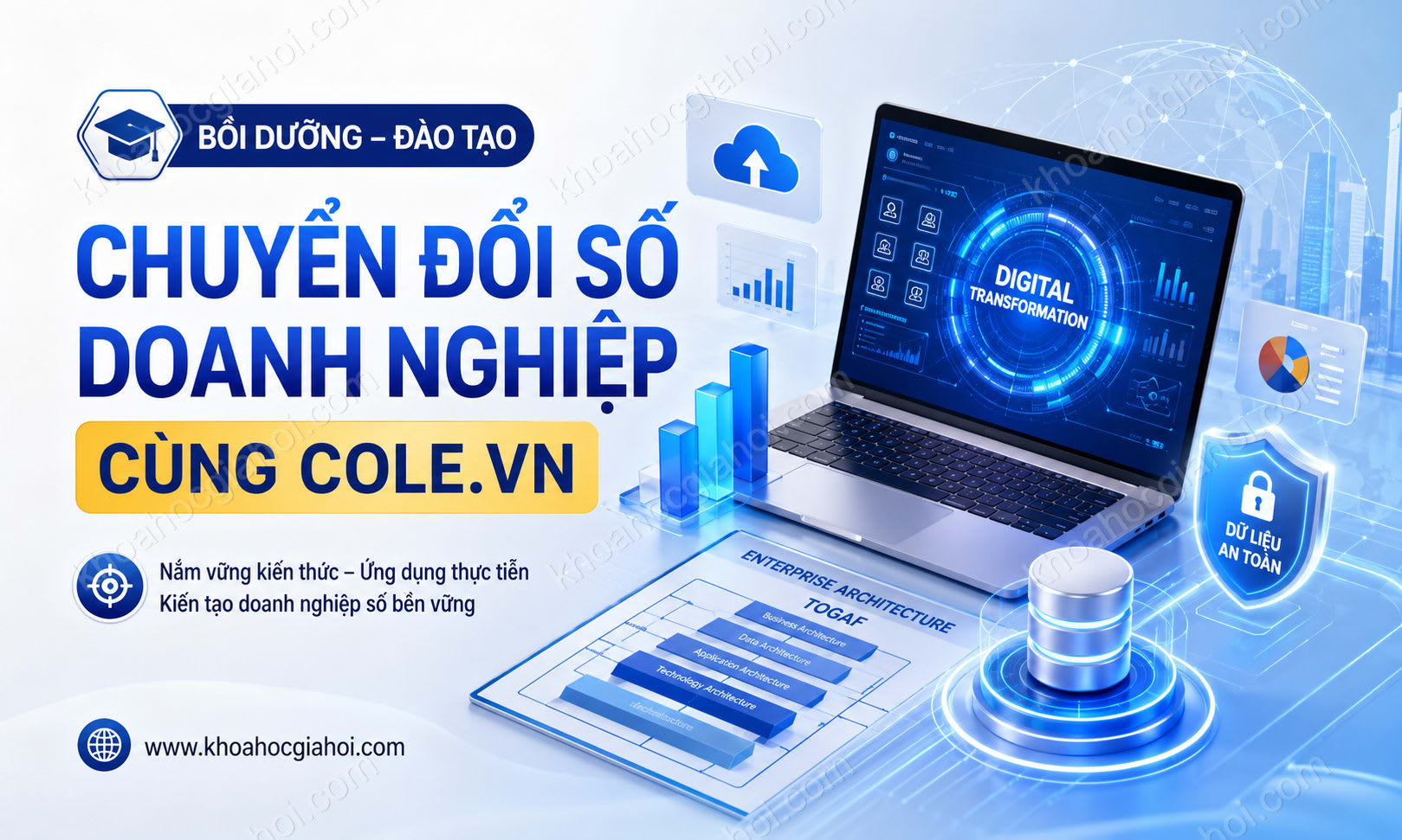 Khóa Học Bồi Dưỡng - Đào Tạo Kiến Thức Chuyển Đổi Số Doanh Nghiệp Cùng Cole.vn