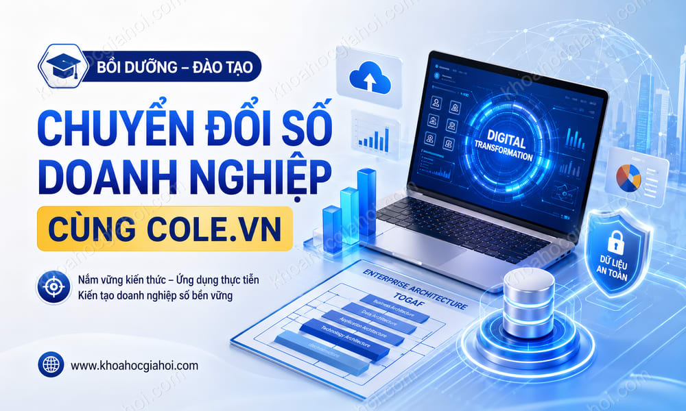 Khóa Học Bồi Dưỡng - Đào Tạo Kiến Thức Chuyển Đổi Số Doanh Nghiệp Cùng Cole.vn