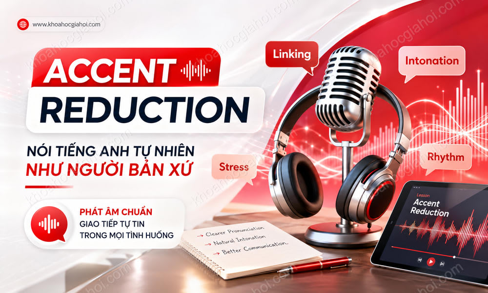 Khóa Học Accent Reduction - Nói Tiếng Anh Tự Nhiên Như Người Bản Xứ