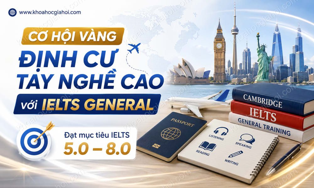 Khóa Học Cơ Hội Vàng Định Cư Tay Nghề Cao Với Ielts General