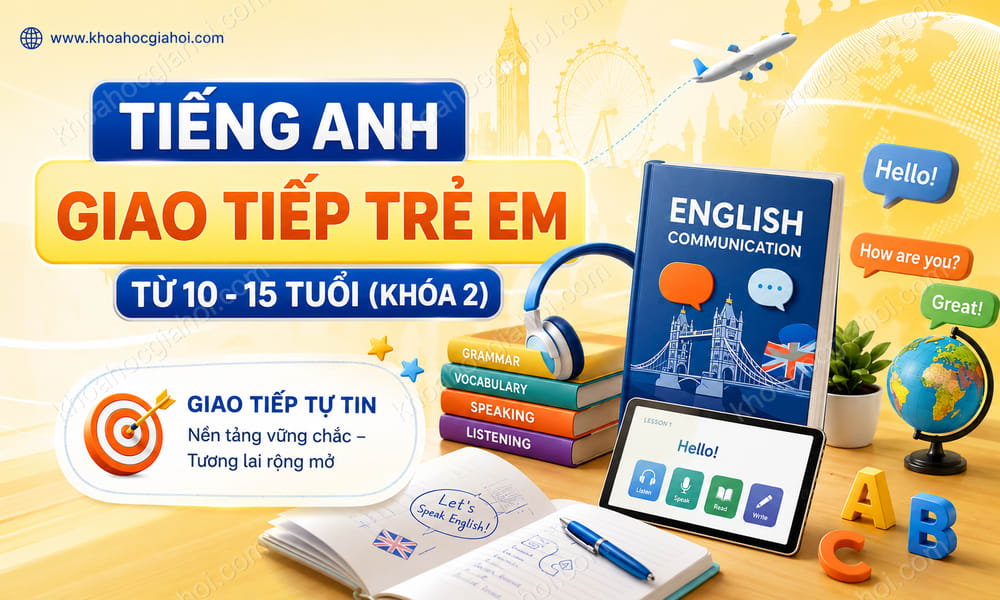 Khóa Học Tiếng Anh Giao Tiếp Trẻ Em Từ 10 - 15 Tuổi (khóa 2)