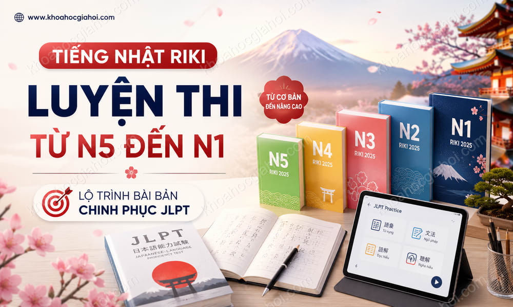 Khóa Học Tiếng Nhật Riki Luyện Thi Từ N5 Đến N1