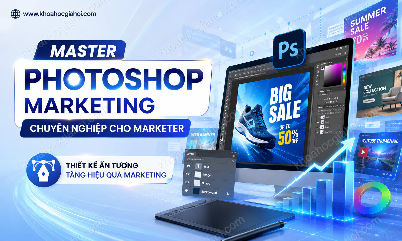 Khóa Học Master Photoshop Marketing Chuyên Nghiệp Cho Marketer