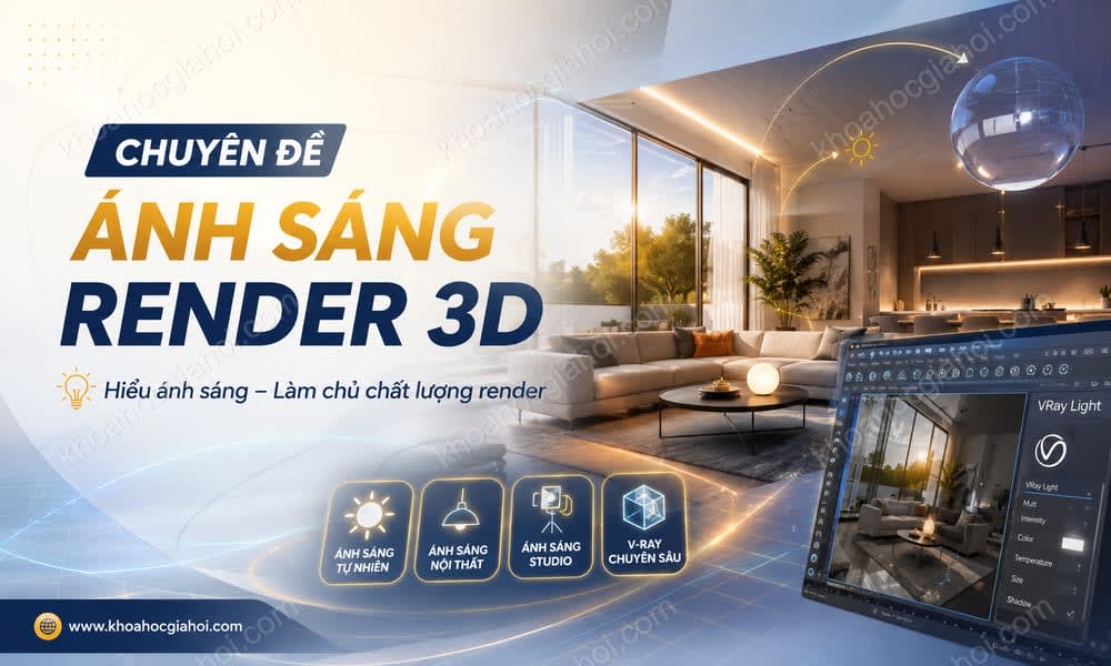 Khóa Học Chuyên Đề Ánh Sáng Render 3d