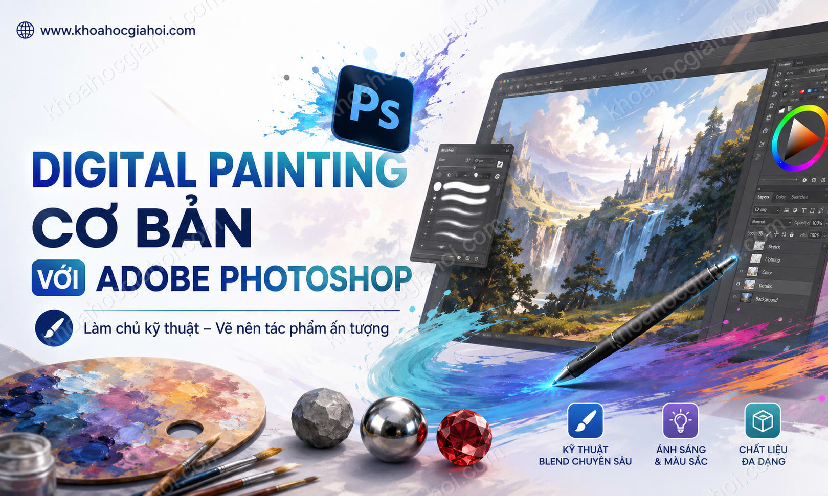 Khóa Học Digital Painting Cơ Bản Với Adobe Photoshop