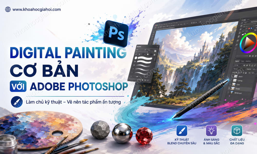 Khóa Học Digital Painting Cơ Bản Với Adobe Photoshop