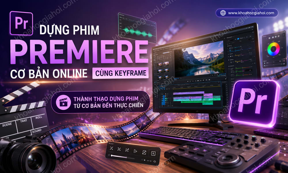 Khoá Học Dựng Phim Premiere Cơ Bản Online Cùng Keyframe