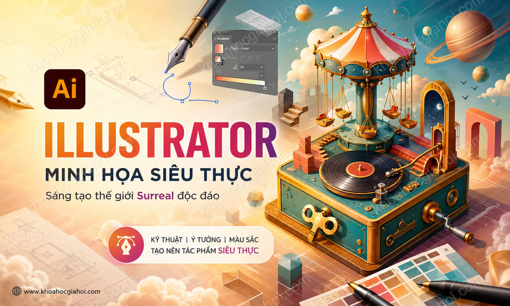 Khóa Học Illustrator – Thiết Kế Hình Minh Họa Theo Trường Phái Siêu Thực