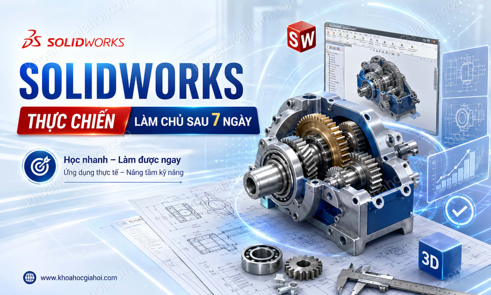 Khóa Học Solidworks Thực Chiến - Làm Chủ Solidworks Sau 7 Ngày
