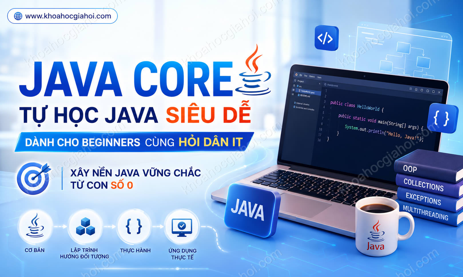 Khóa Học Java Core - Tự Học Java Siêu Dễ Dành Cho Beginners Cùng Hỏi Dân IT Khóa Học Java Core - Tự Học Java Siêu Dễ Dành Cho Beginners Cùng Hỏi Dân IT