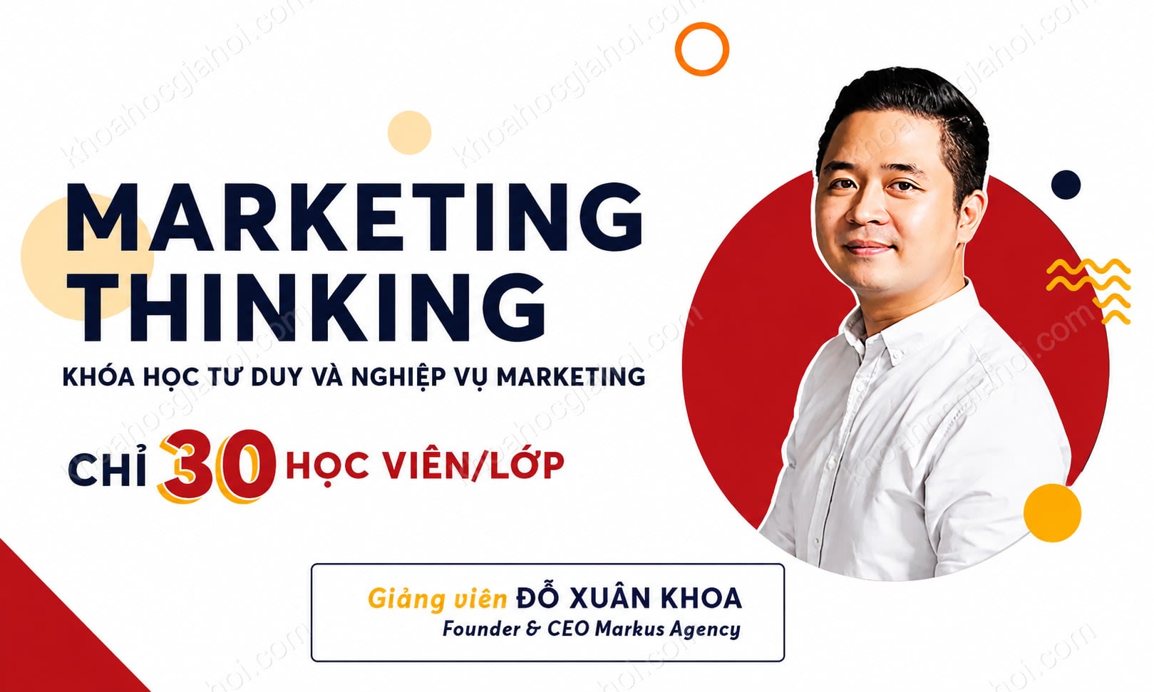 Khóa Học Marketing Thinking – Tư Duy Và Nghiệp Vụ Marketing Cùng Markus