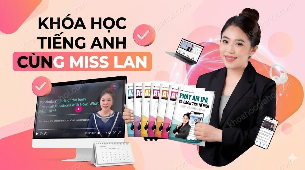 Khóa Học Tiếng Anh Cùng Misslanenglish