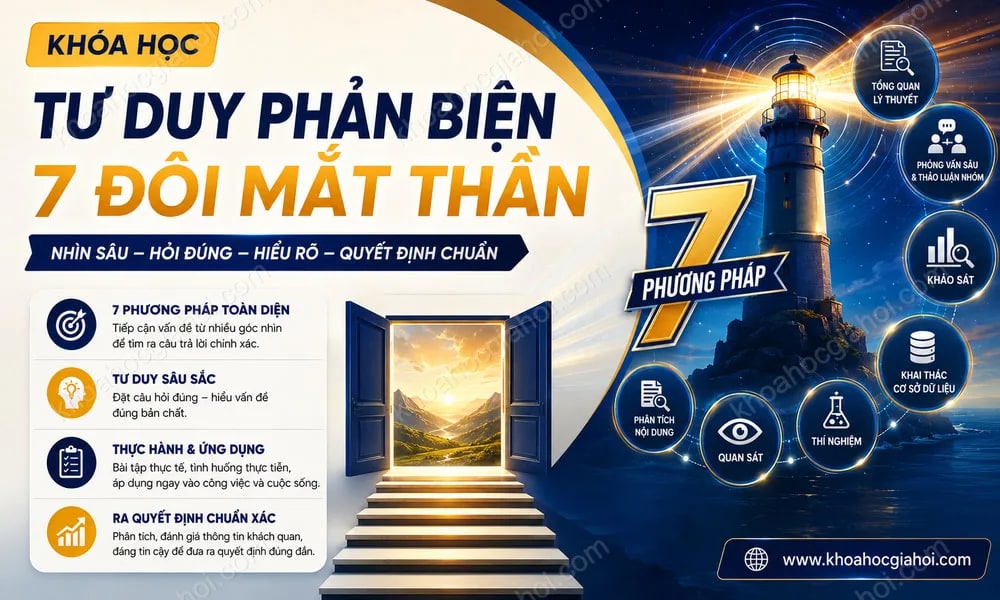 Khóa Học Tư Duy Phản Biện – 7 Đôi Mắt Thần