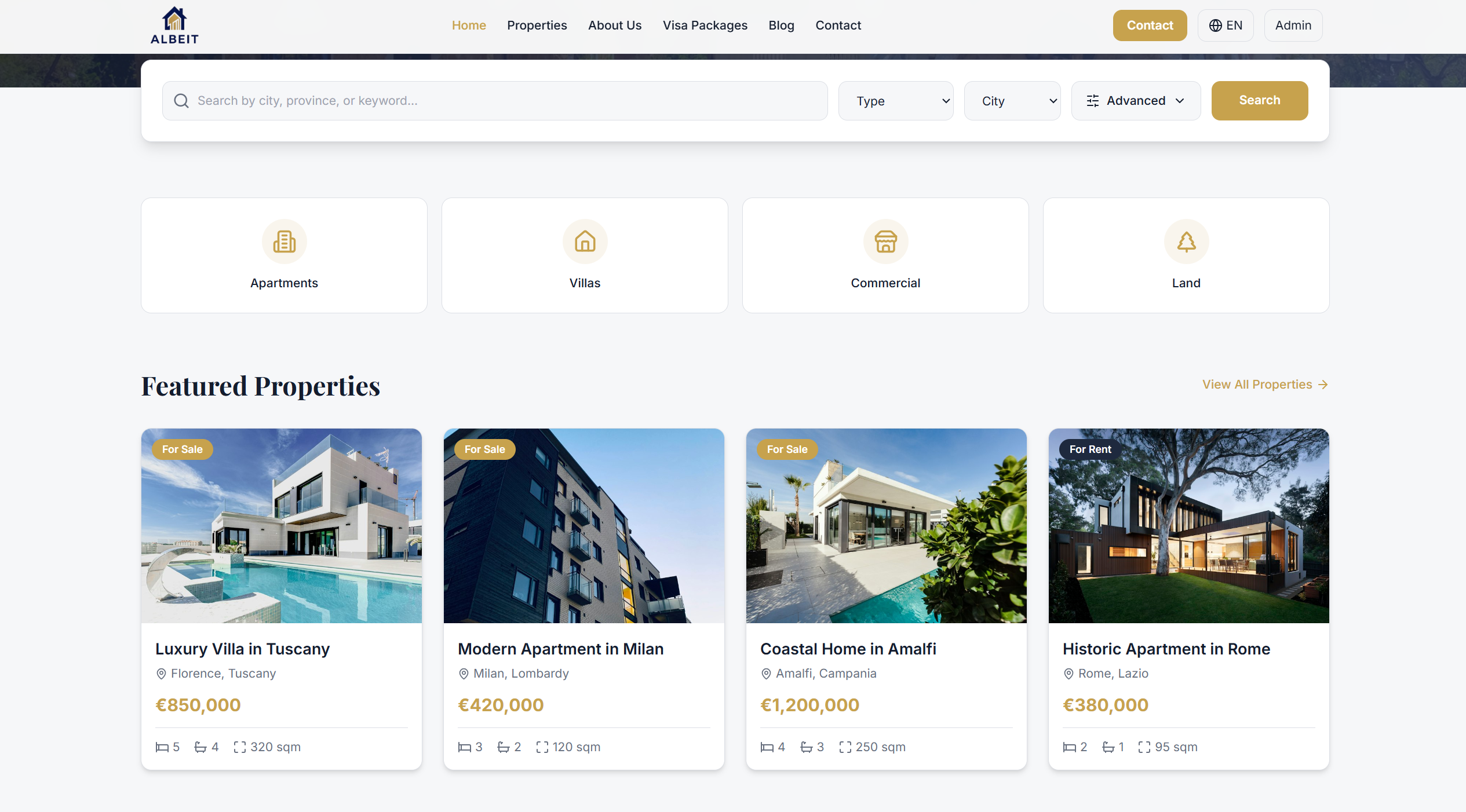 البيت - بوابة عقارية مع تجربة بحث ذكية