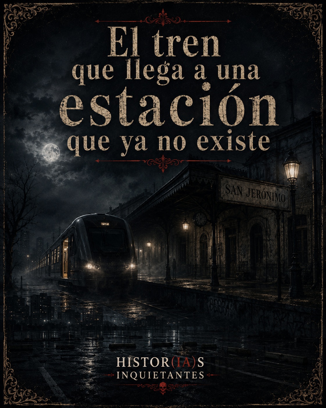 El tren que llega a una estación que ya no existe