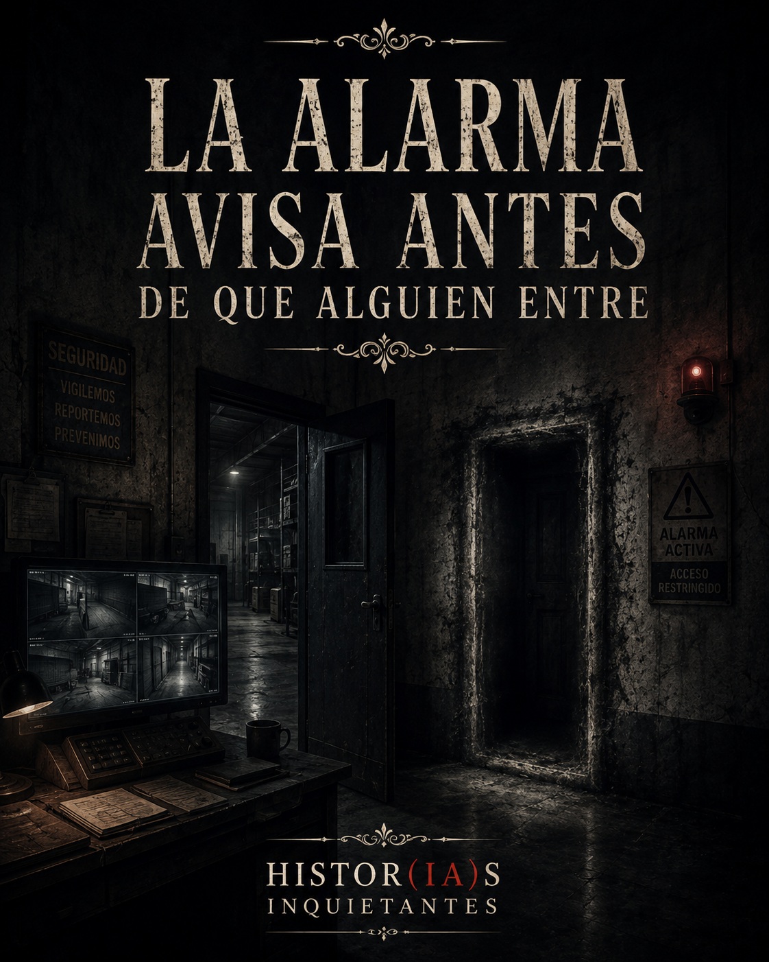 La alarma avisa antes de que alguien entre