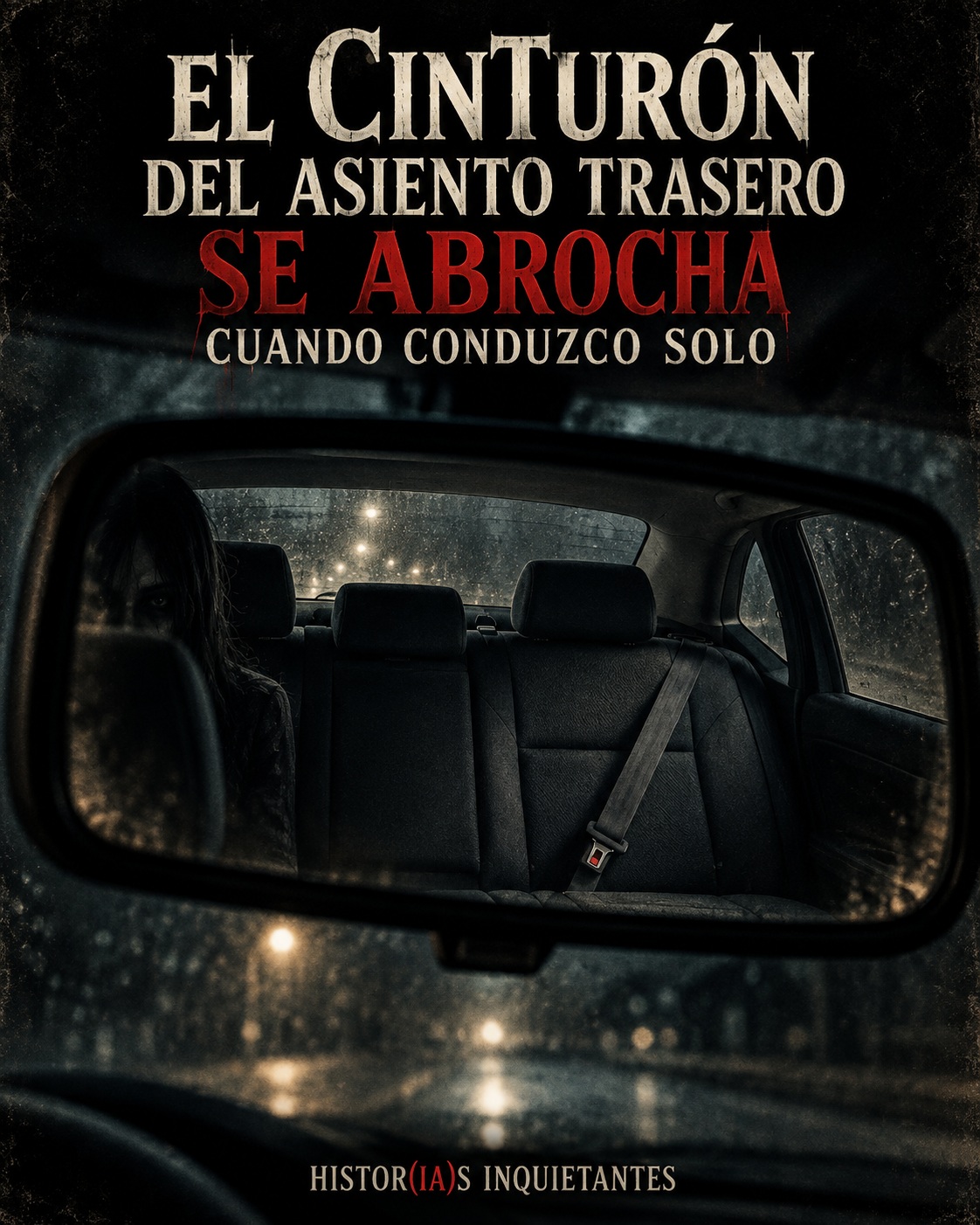 El cinturón del asiento trasero se abrocha cuando conduzco solo