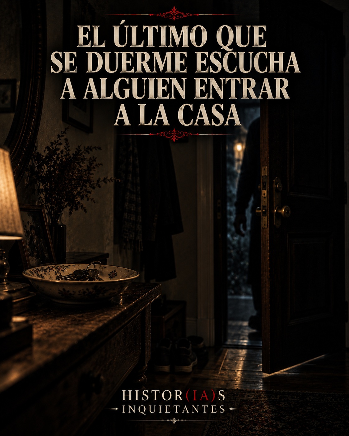 El último que se duerme escucha a alguien entrar a la casa