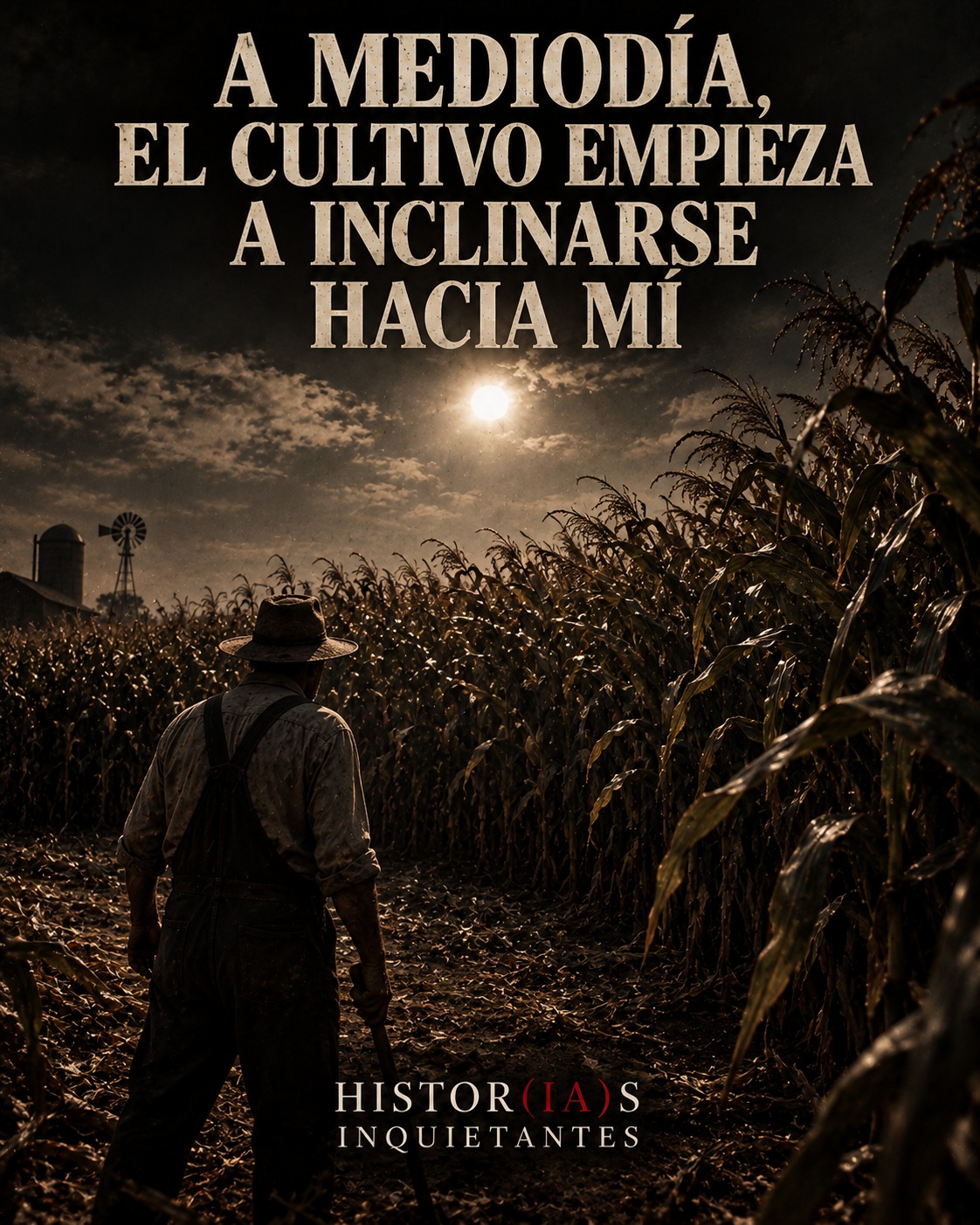 A mediodía, el cultivo empieza a inclinarse hacia mí