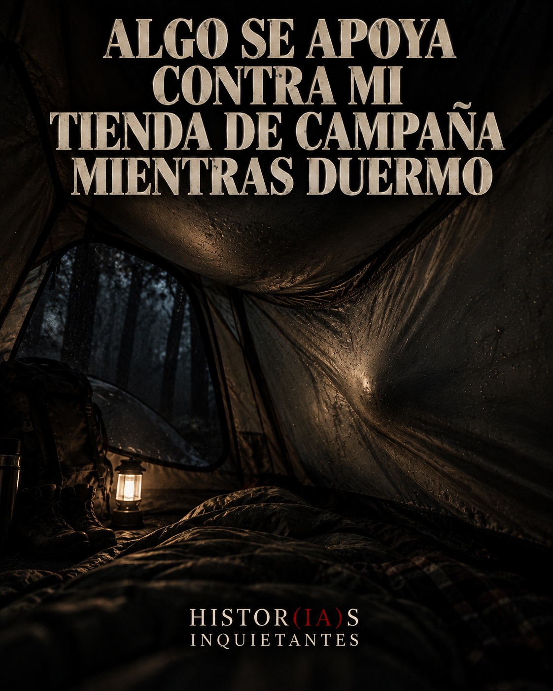 Algo se apoya contra mi tienda de campaña mientras duermo